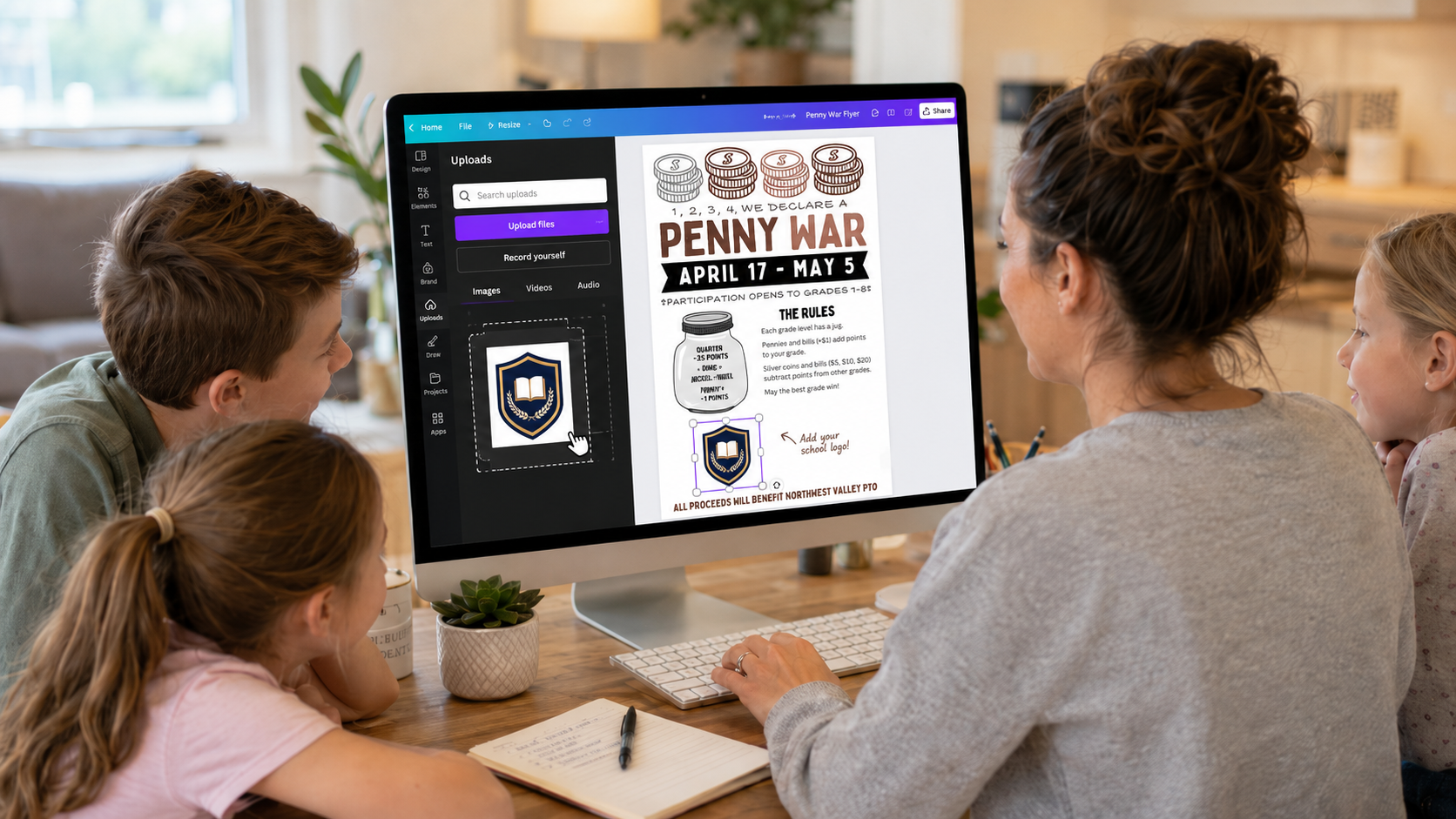 How to Upload a School Logo in Canva