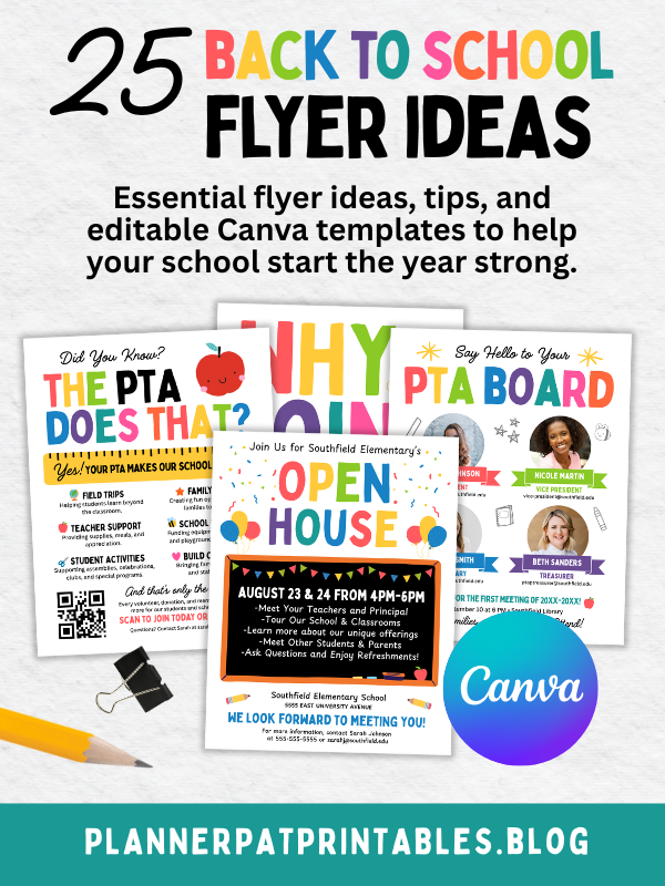 25 Back-to-School Flyer Ideas for Schools, Teachers, PTOs & PTAs